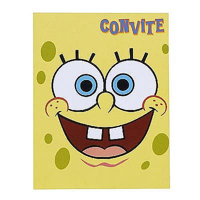 Convite Bob Esponja